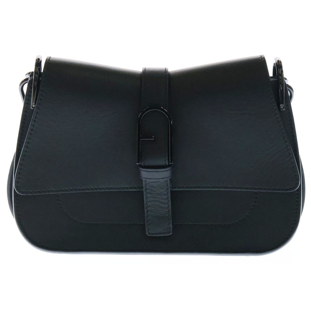 FURLA(フルラ) ショルダーバッグ フロー レザー クロスボディ ブラック レディース WB01032