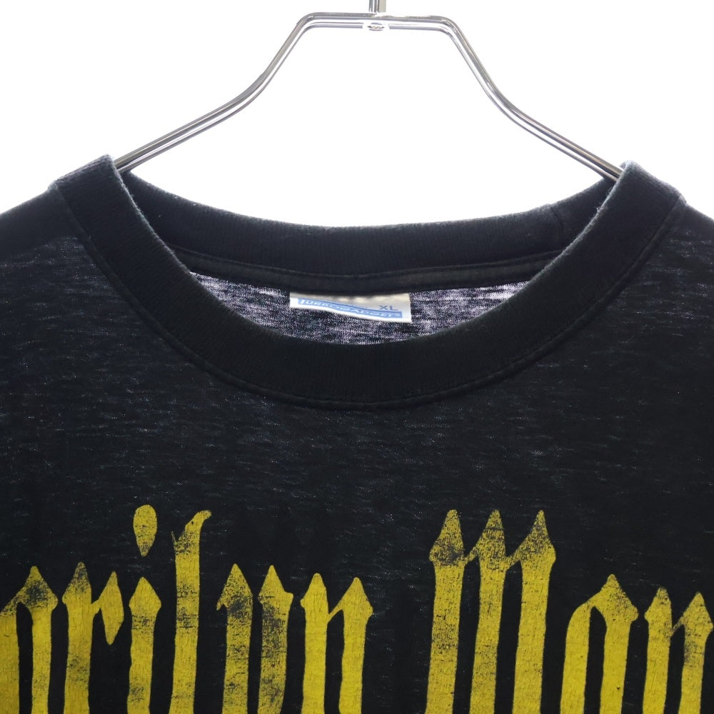 VINTAGE(ヴィンテージ) 90S VINTAGE MARILYN MANSON FACE TEE BOOTLEG ヴィンテージ ブートレグ マリリンマンソン フェイス 両面プリント クルーネック 半袖Tシャツ カットソー