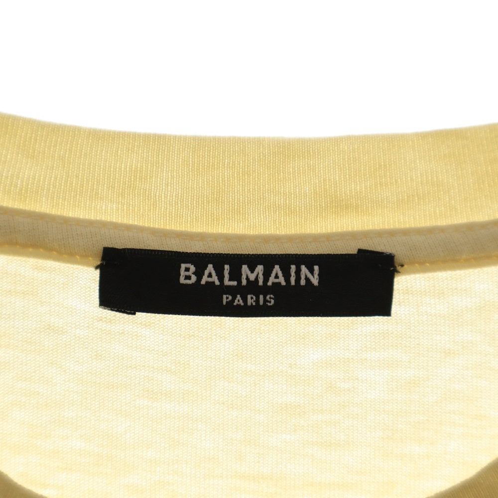 BALMAIN(バルマン) 24SS WESTAN PRINT T-SHIRT ウエスタン プリント クルーネック カットソー 半袖Tシャツ ホワイト 41.CH1EG000GD28