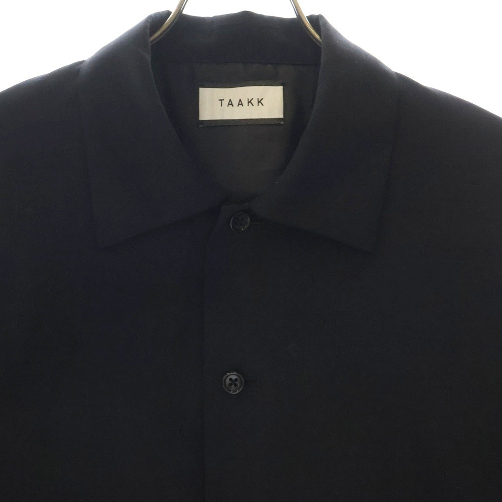 TAAKK(ターク) 24SS STUDIOUS別注 スラッシュ キルト エンブロイダリー 長袖 ブルゾン ジャケット ブラック TA24SS-BL023STU