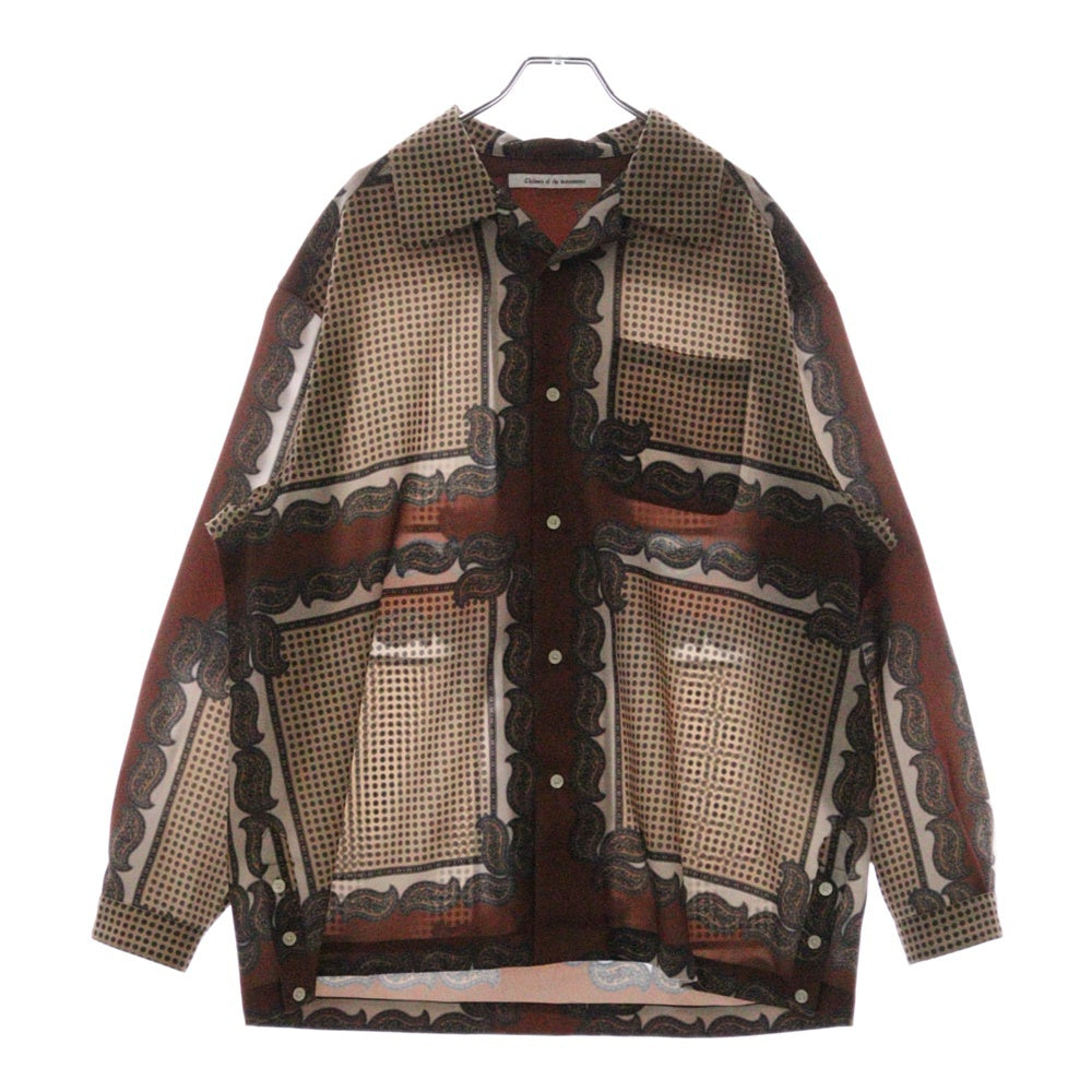 Children of the discordance(チルドレンオブザディスコーダンス) PERSONAL DATA PRINT SHIRT パーソナルデータプリント 総柄長袖シャツ マルチカラー COTDSH-122D