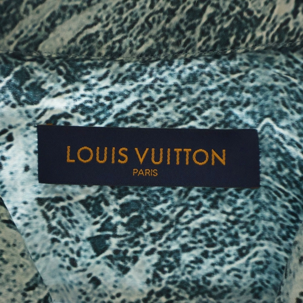 LOUIS VUITTON(ルイヴィトン) 21AW ソルトプリント マーブル レギュラーカラー 半袖シャツ RM212 FS1 HLS72W