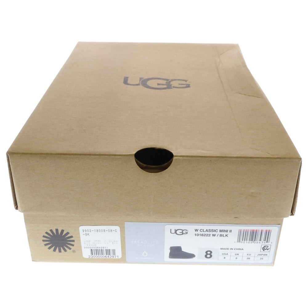 UGG(アグ) W CLASSIC MINI 2 ウィメンズ クラシック ムートンブーツ レディース ブラック US8/25.0cm 1016222