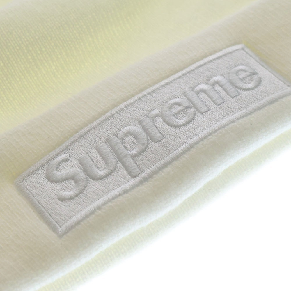 SUPREME(シュプリーム) 23AW ×New Era Box Logo Beanie ニューエラ ボックス ロゴ ビーニー ニット帽 ホワイト