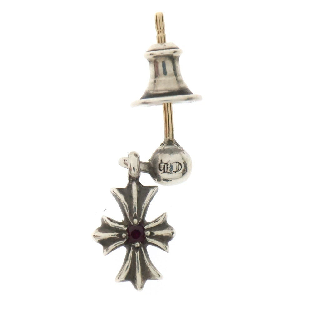 CHROME HEARTS(クロムハーツ) TNY E CH PLS 1 RUBY タイニーE CHプラス アフター 1ルビー ドロップ ピアス シルバー