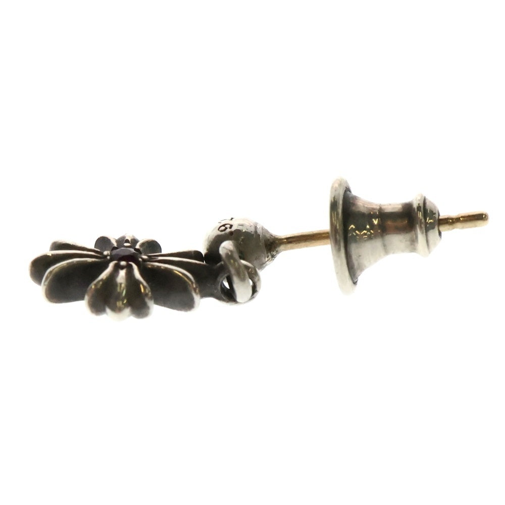 CHROME HEARTS(クロムハーツ) TNY E CH PLS 1 RUBY タイニーE CHプラス アフター 1ルビー ドロップ ピアス シルバー
