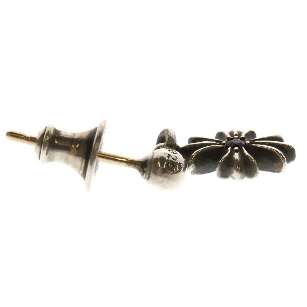CHROME HEARTS(クロムハーツ) TNY E CH PLS 1 RUBY タイニーE CHプラス アフター 1ルビー ドロップ ピアス シルバー