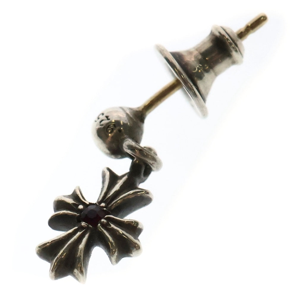 CHROME HEARTS(クロムハーツ) TNY E CH PLS 1 RUBY タイニーE CHプラス アフター 1ルビー ドロップ ピアス シルバー