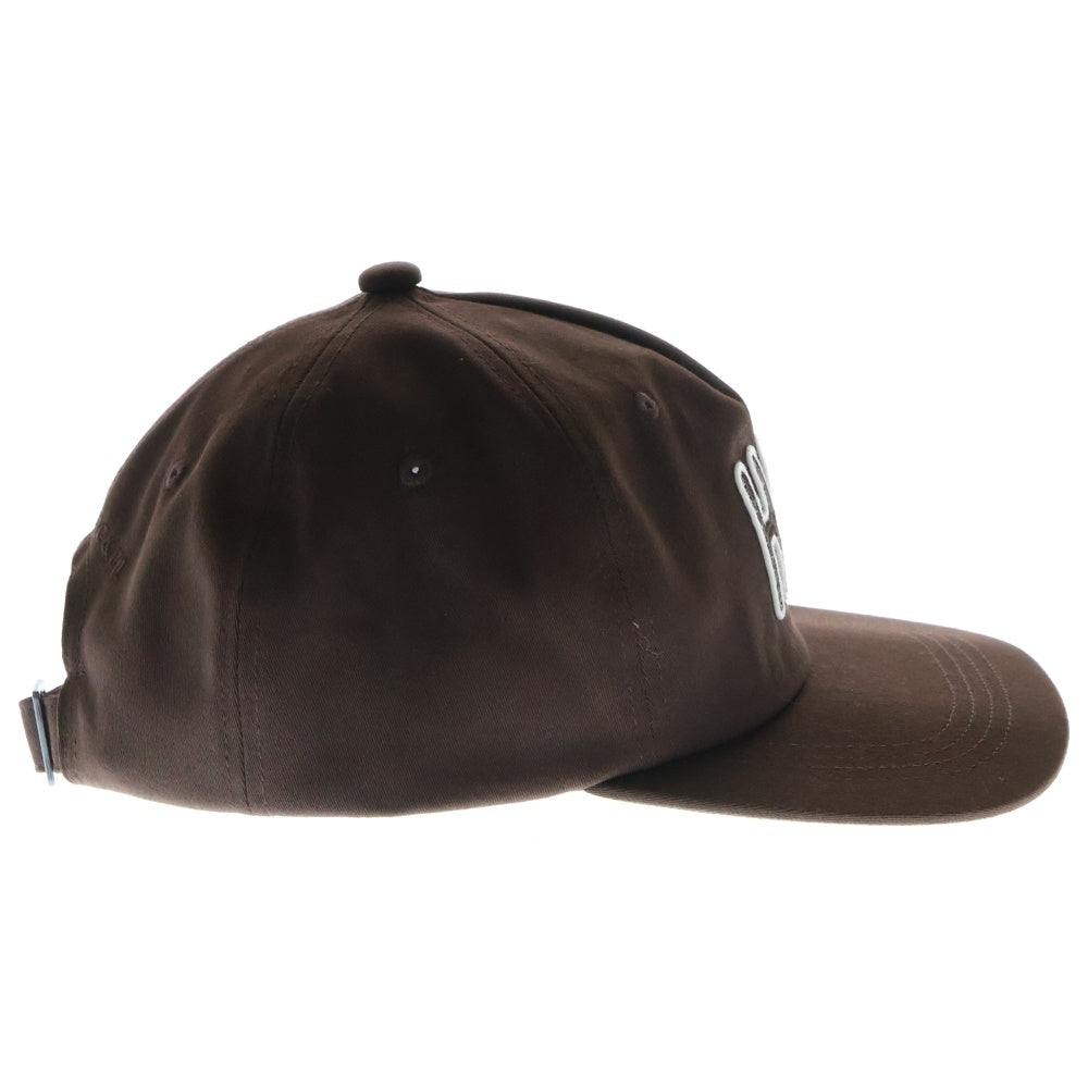 THE H.W.DOG&CO(ドッグアンドコー) SQUARE BRIM CAP ロゴパッチ スクエア ブリム 5パネルキャップ ブラウン D-01023