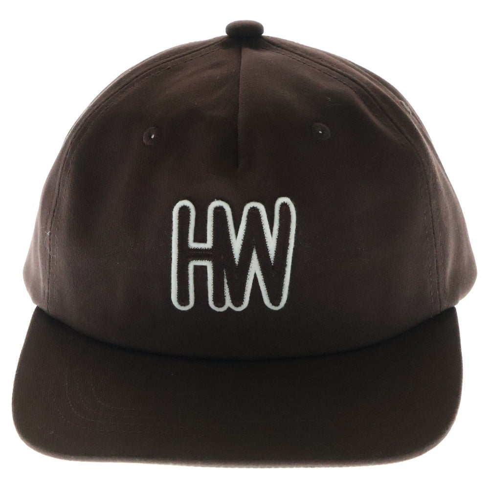 THE H.W.DOG&CO(ドッグアンドコー) SQUARE BRIM CAP ロゴパッチ スクエア ブリム 5パネルキャップ ブラウン D-01023