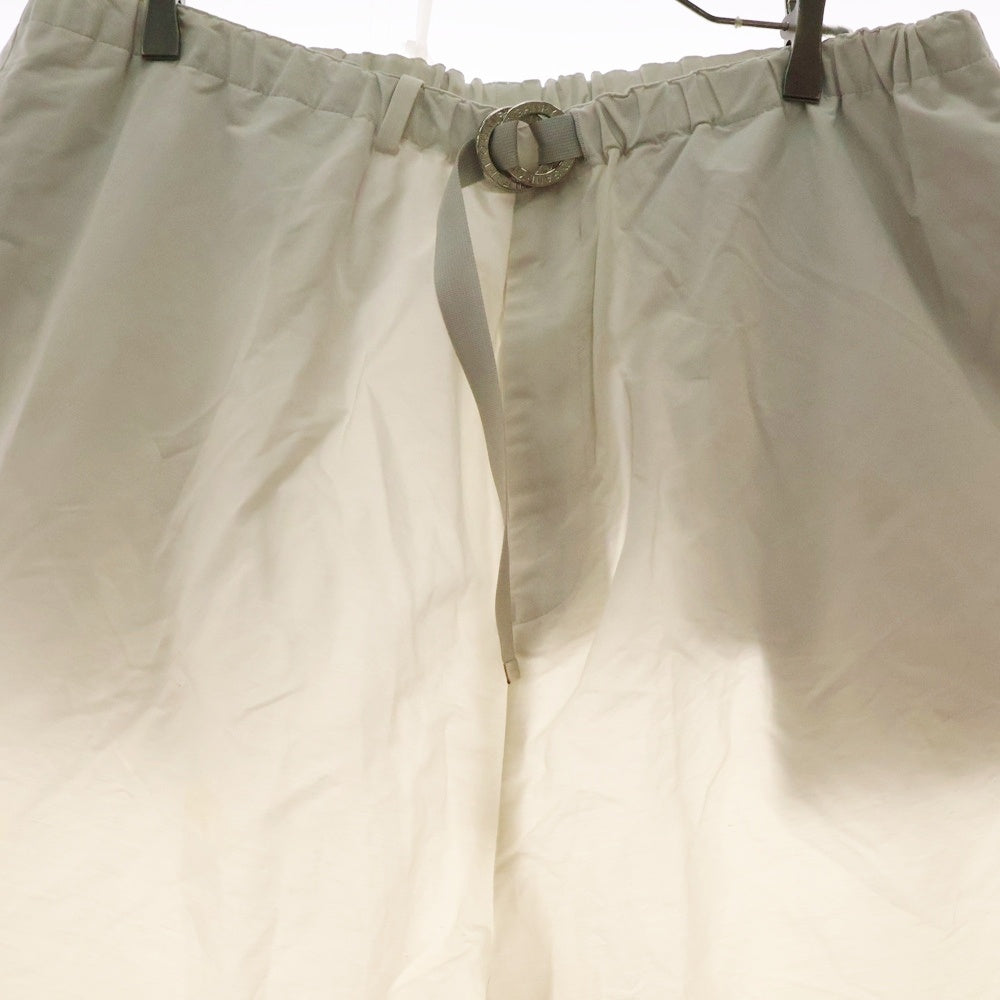 FUMITO GANRYU(フミトガンリュウ) 20SS TAPERED RING BELT PANTS テーパード リングベルトパンツ シルバー FU3-PA-39