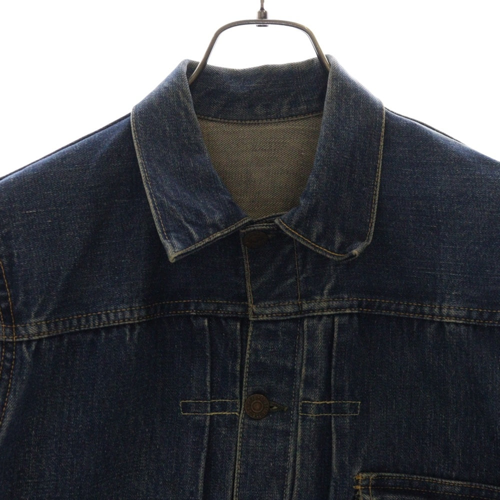 Levi's(リーバイス) 40-50S VINTAGE 506XX 1st ファースト BIG E ボタン裏ツメ刻印 片面タブ スライドバックル ヴィンテージ デニムジャケット