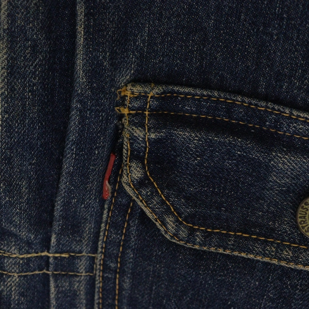 Levi's(リーバイス) 40-50S VINTAGE 506XX 1st ファースト BIG E ボタン裏ツメ刻印 片面タブ スライドバックル ヴィンテージ デニムジャケット