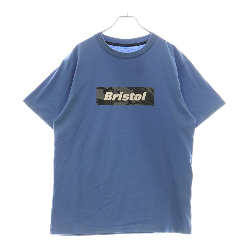 F.C.R.B./F.C.Real Bristol/FCRB(エフシーアールビー/エフシーレアルブリストル) 22SS BOX LOGO TEE ボックスロゴ 半袖Tシャツ カットソー ブルー FCRB-220067