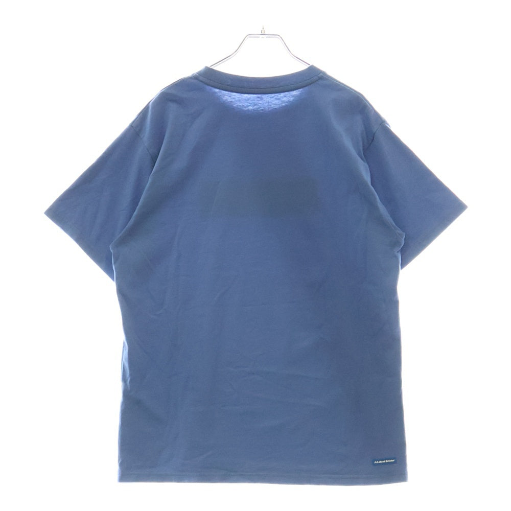 F.C.R.B./F.C.Real Bristol/FCRB(エフシーアールビー/エフシーレアルブリストル) 22SS BOX LOGO TEE ボックスロゴ 半袖Tシャツ カットソー ブルー FCRB-220067