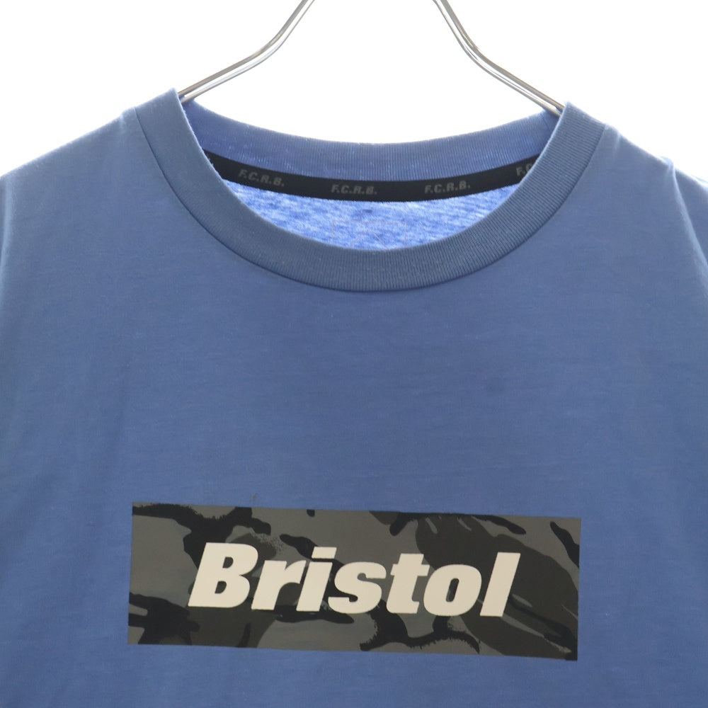 F.C.R.B./F.C.Real Bristol/FCRB(エフシーアールビー/エフシーレアルブリストル) 22SS BOX LOGO TEE ボックスロゴ 半袖Tシャツ カットソー ブルー FCRB-220067