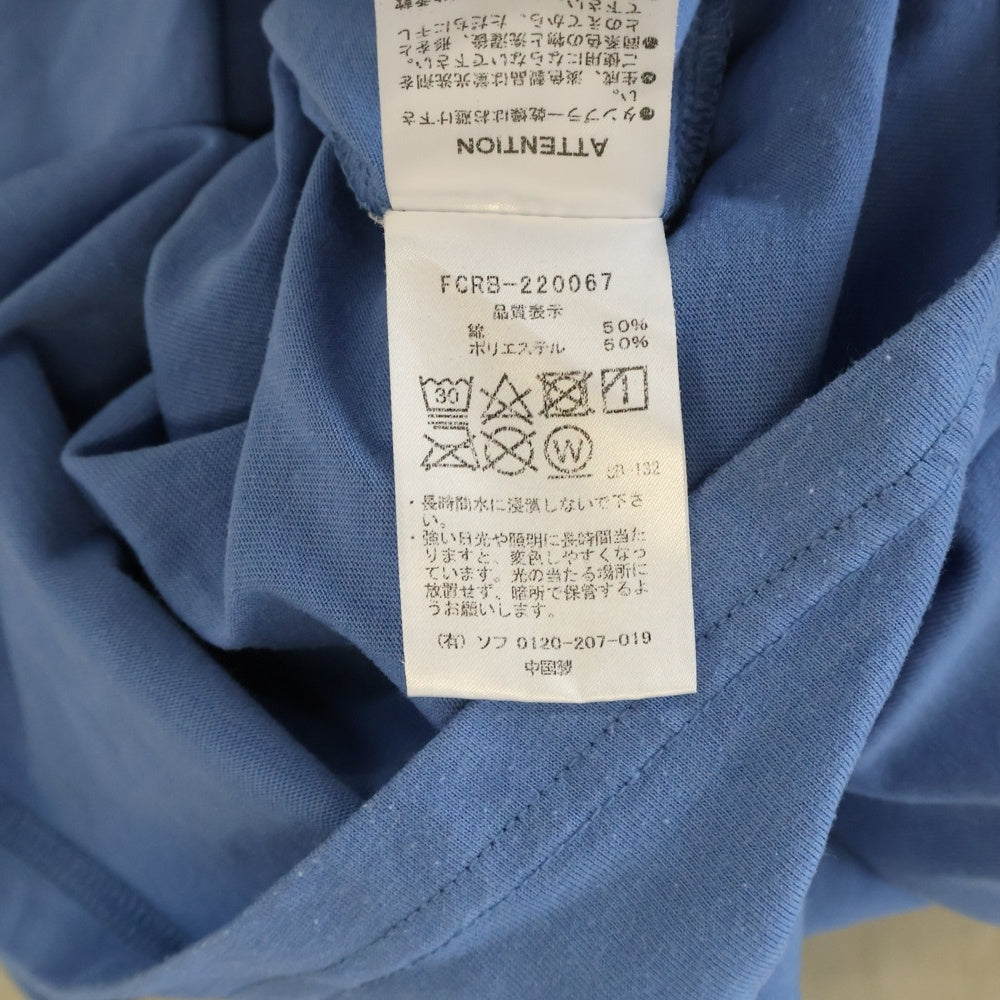 F.C.R.B./F.C.Real Bristol/FCRB(エフシーアールビー/エフシーレアルブリストル) 22SS BOX LOGO TEE ボックスロゴ 半袖Tシャツ カットソー ブルー FCRB-220067