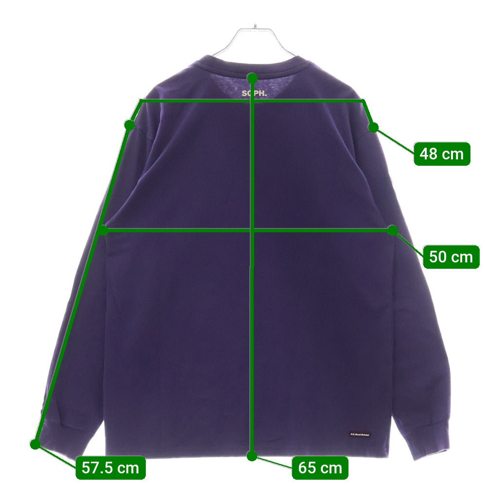 F.C.R.B./F.C.Real Bristol/FCRB(エフシーアールビー/エフシーレアルブリストル) 23AW AUTHENTIO L/S TEAM POCKET TEE オーセンティノ チームポケット 長袖Tシャツ FCRB-232084