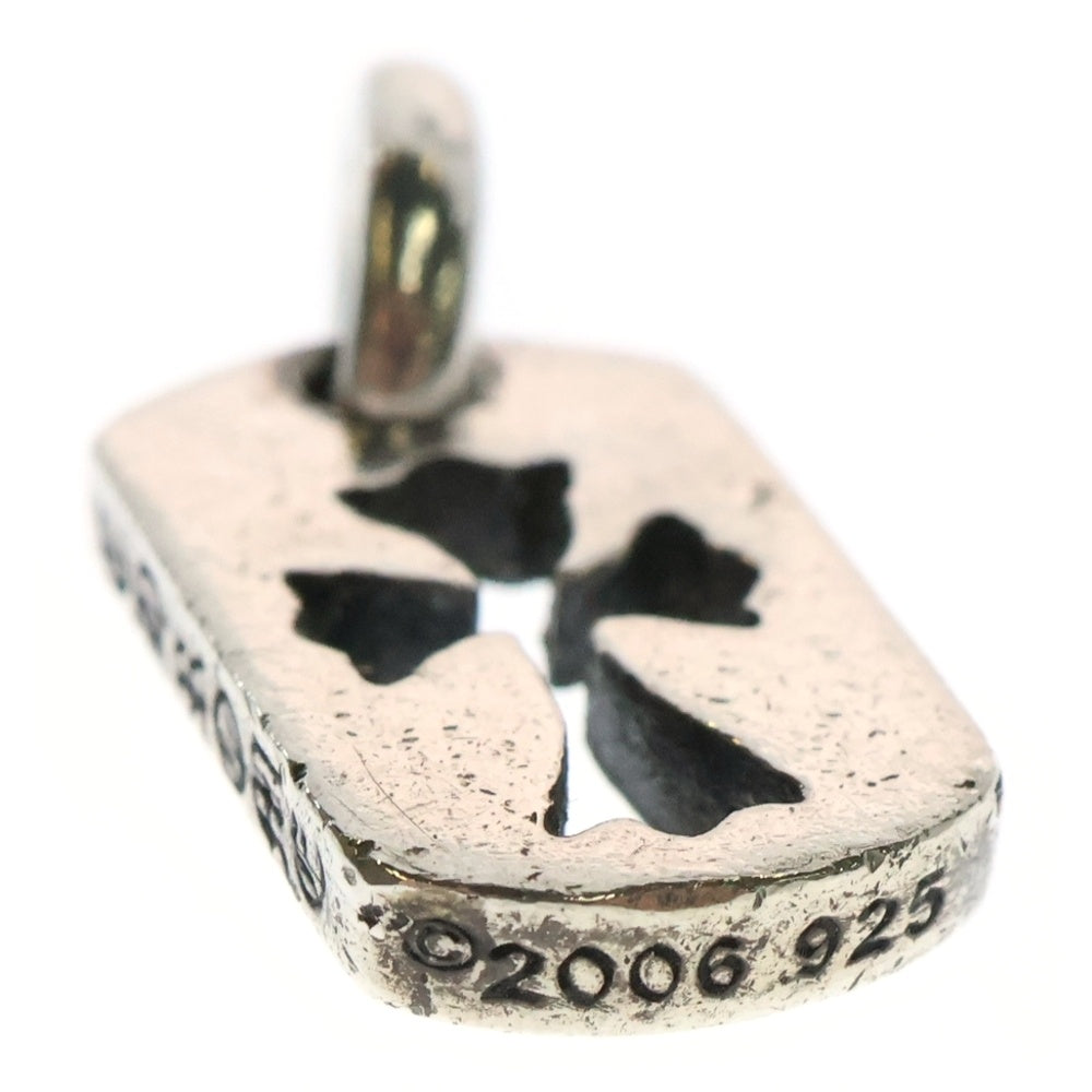 CHROME HEARTS(クロムハーツ) DT TNY CO CRS タイニーカットアウトクロスドッグタグ チャーム ペンダントトップ シルバー BCA252