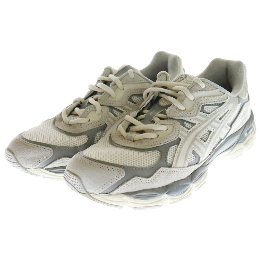 ASICS(アシックス) GEL-NYC CREAM OYSTER GREY ゲル ニューヨークシティー ローカットスニーカー グレー US7.5/25.5cm 1201A789-103