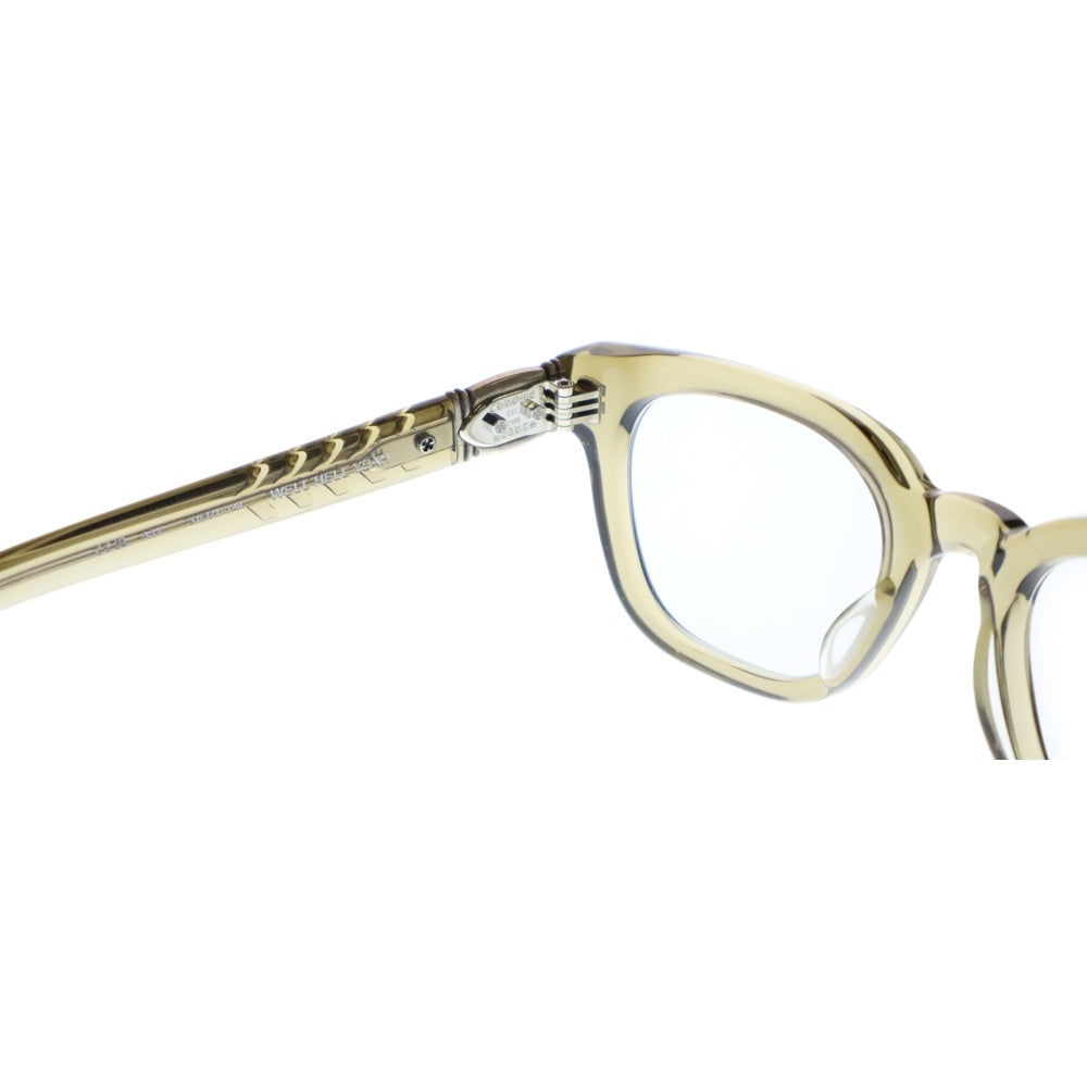 CHROME HEARTS(クロムハーツ) FOTI WELL HELL YEAH フォティ ウェリントン クリアフレーム サングラス メガネ 眼鏡 カーキ