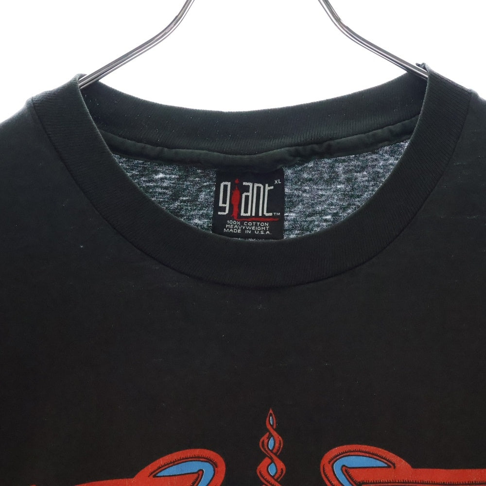 VINTAGE(ヴィンテージ) 90S VINTAGE LOLLAPALOOZA 1992 BLACK GIANT ヴィンテージ USA製 ロラパルーザ 両面プリント 半袖Tシャツ カットソー ブラック
