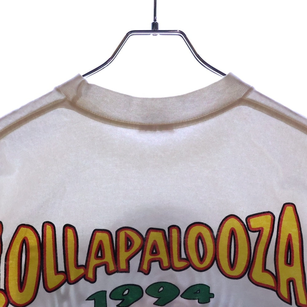 VINTAGE(ヴィンテージ) 90S VINTAGE LOLLAPALOOZA 1994 SOFTEE ヴィンテージ USA製 ロラパルーザ サイケプリント フェス 半袖Tシャツ カットソー ホワイト