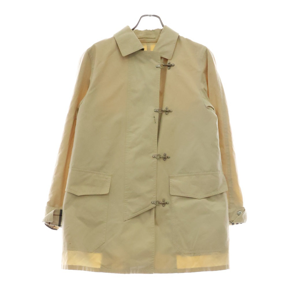 BURBERRY LONDON(バーバリーロンドン) 裏地ノバチェック ファイヤーマンフック コットン ステンカラーコート ベージュ レディース FD237-335-02
