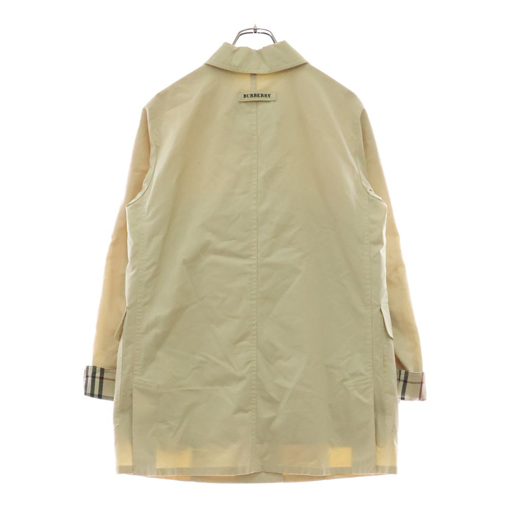 BURBERRY LONDON(バーバリーロンドン) 裏地ノバチェック ファイヤーマンフック コットン ステンカラーコート ベージュ レディース FD237-335-02