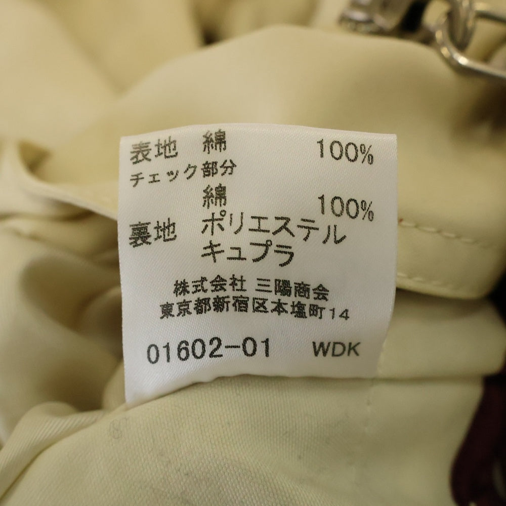 BURBERRY LONDON(バーバリーロンドン) 裏地ノバチェック ファイヤーマンフック コットン ステンカラーコート ベージュ レディース FD237-335-02