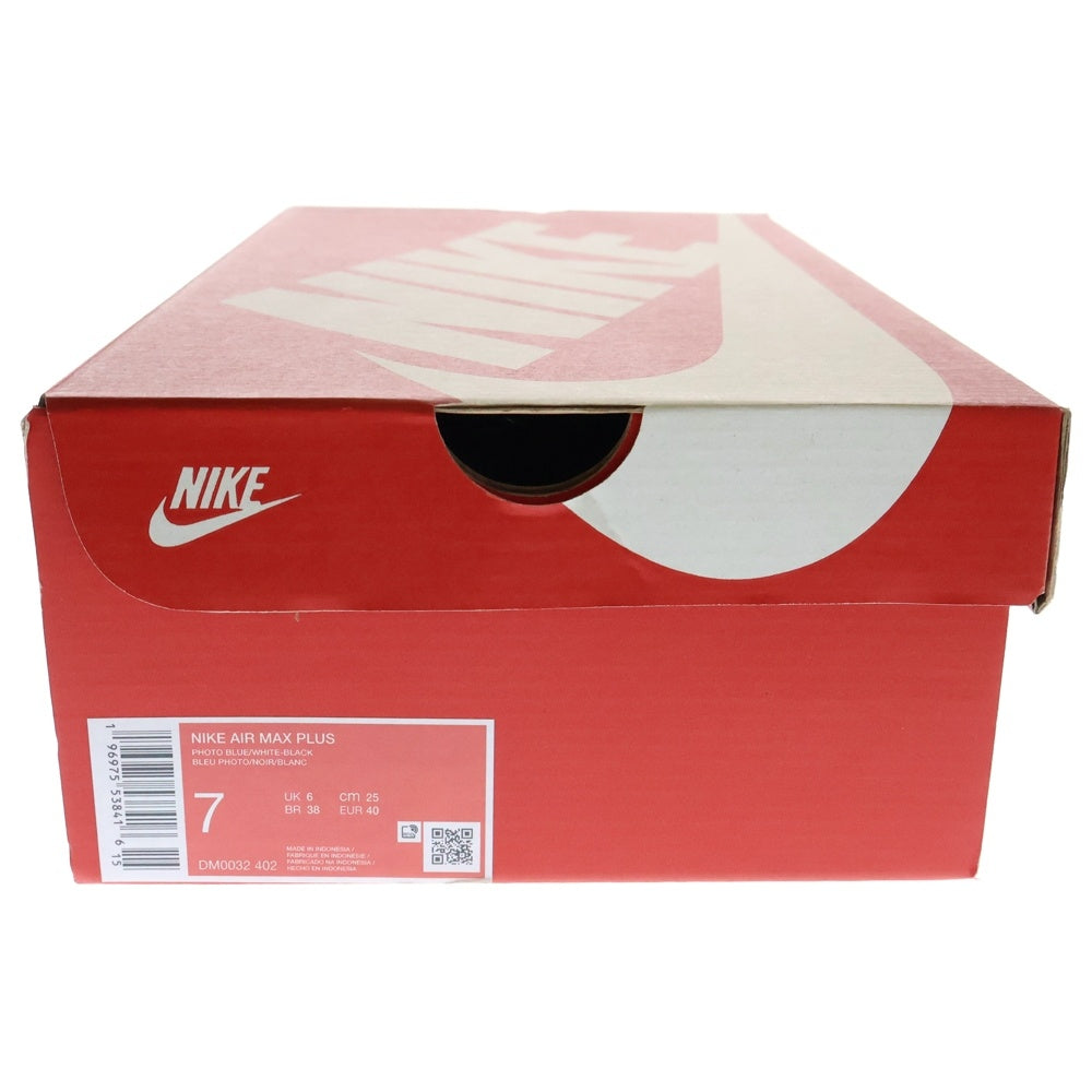 NIKE(ナイキ) AIR MAX PLUS PHOTO BLUE BLACK エアマックスプラス ローカットスニーカー フォトブルー/ブラック US7/25cm DM0032-402