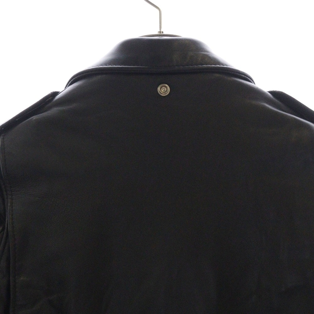 SCHOTT(ショット) 217US SHEEP ONESTAR シープワンスター シープスキン レザーダブルライダースジャケット ブラック 782-5950020