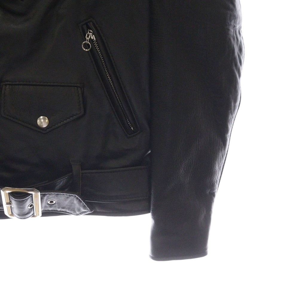 SCHOTT(ショット) 217US SHEEP ONESTAR シープワンスター シープスキン レザーダブルライダースジャケット ブラック 782-5950020