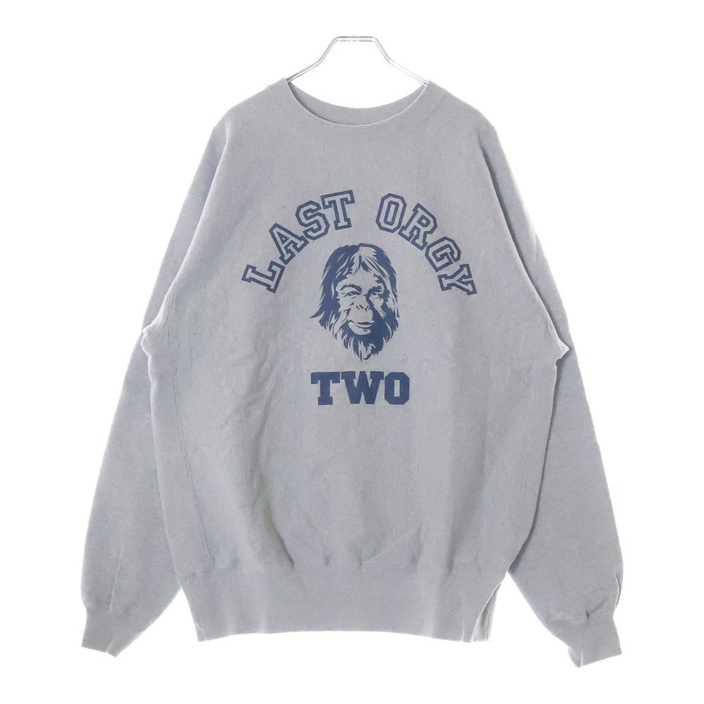 UNDERCOVER(アンダーカバー) ×HUMAN MADE LAST ORGY 2 SWEATSHIRT ヒューマンメイド ラストオージー 両面プリント クルーネックスウェットトレーナー グレー UC1B9806
