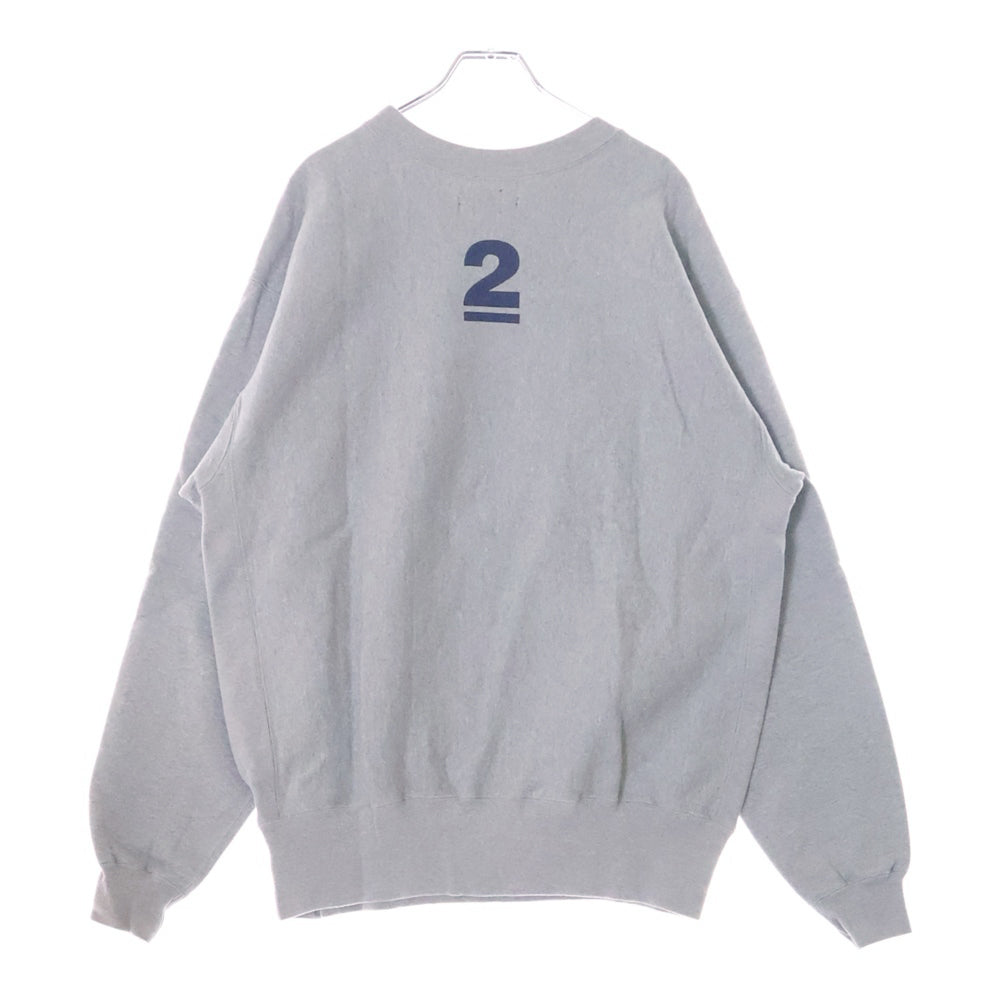 UNDERCOVER(アンダーカバー) ×HUMAN MADE LAST ORGY 2 SWEATSHIRT ヒューマンメイド ラストオージー 両面プリント クルーネックスウェットトレーナー グレー UC1B9806