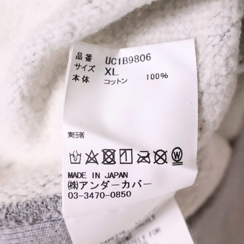 UNDERCOVER(アンダーカバー) ×HUMAN MADE LAST ORGY 2 SWEATSHIRT ヒューマンメイド ラストオージー 両面プリント クルーネックスウェットトレーナー グレー UC1B9806
