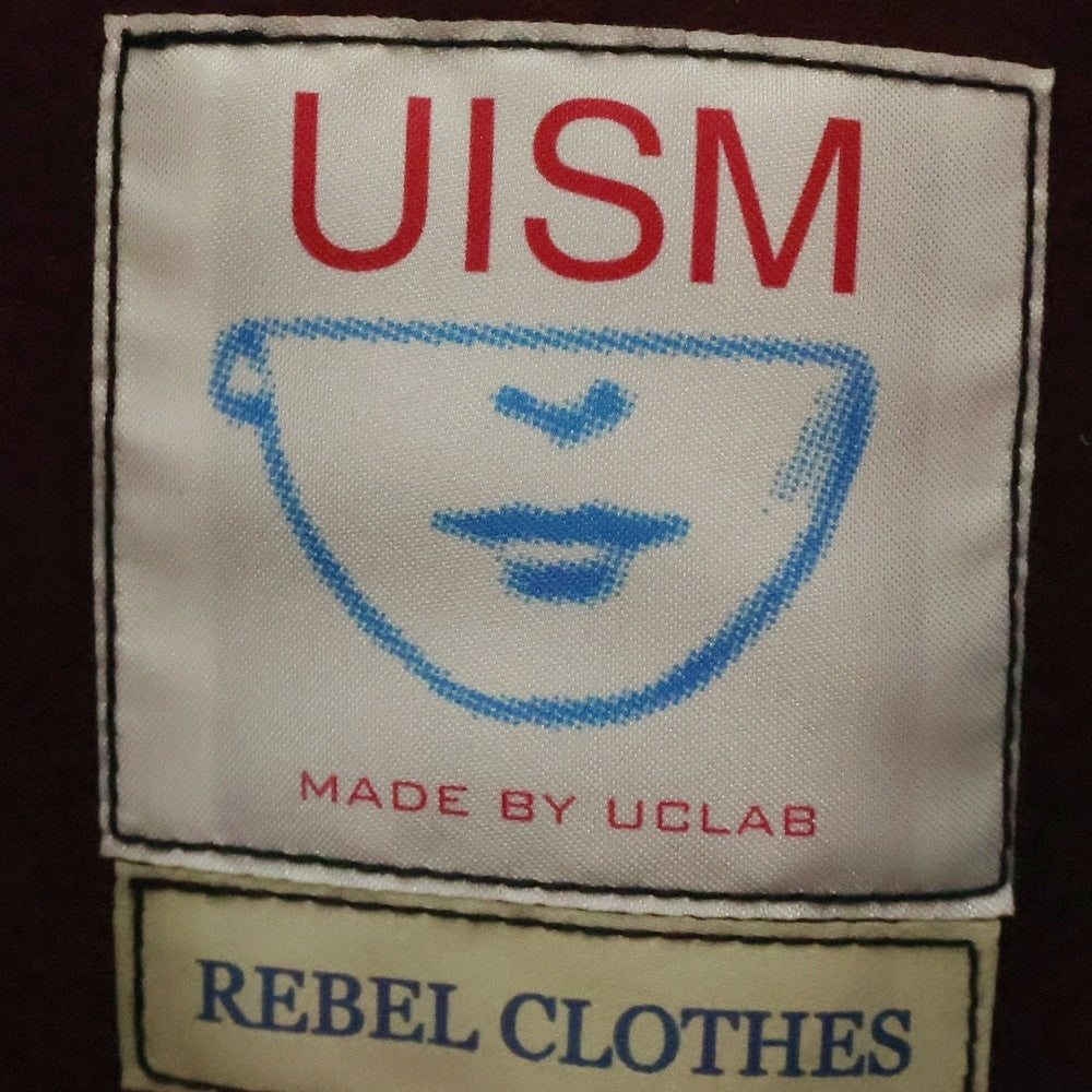 UNDERCOVER ISM(アンダーカバーイズム) 23AW 胸グラフィックプリント カウハイドレザー ダブルライダースレジャケット ブラック UC2C9203