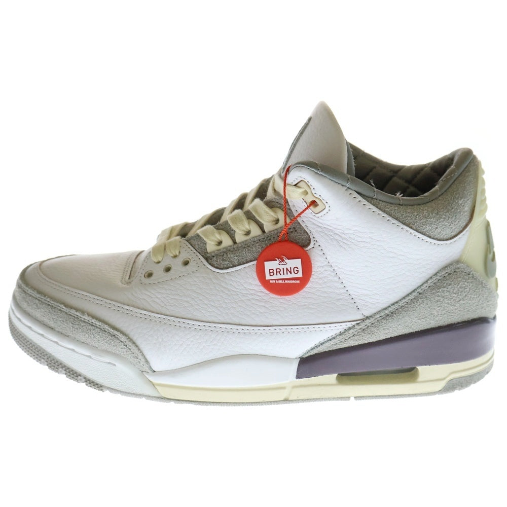 NIKE(ナイキ) ×A MA MANIERE WMNS AIR JORDAN 3 RETRO SP アママニエール ウィメンズ エアジョーダン3 レトロ ハイカットスニーカー ホワイト US11.5/28.5cm DH3434-110