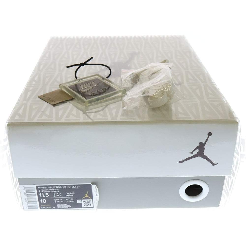 NIKE(ナイキ) ×A MA MANIERE WMNS AIR JORDAN 3 RETRO SP アママニエール ウィメンズ エアジョーダン3 レトロ ハイカットスニーカー ホワイト US11.5/28.5cm DH3434-110
