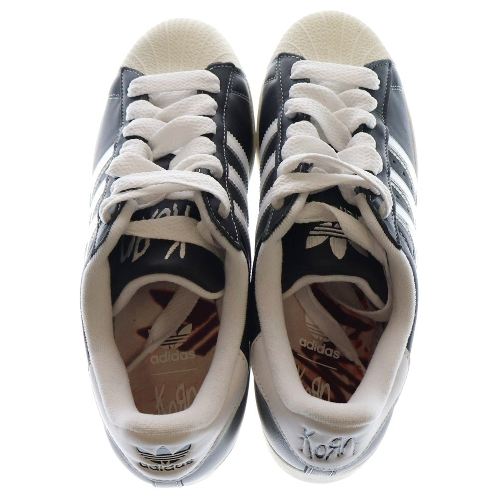 adidas(アディダス) ×KORN SUPERSTAR コーン スーパースター ローカットスニーカー ブラック US10.5/28.5cm IH1313