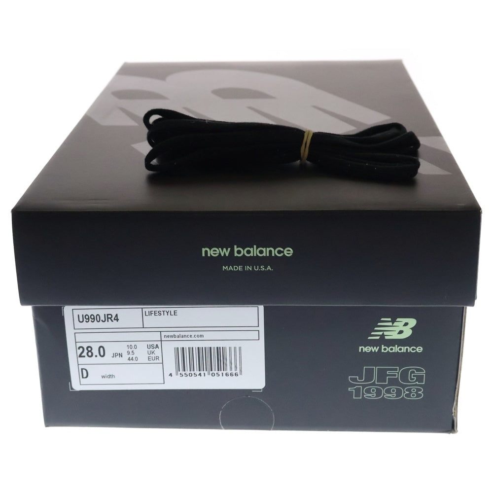 New Balance(ニューバランス) ×JOE FRESHGOODS U990JR4 990V4 INTRO ジョーフレッシュグッズ イントロ ローカットスニーカー ブラック/ホワイト US10/28cm