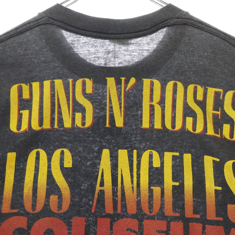 VINTAGE(ヴィンテージ) 90S VINTAGE GUNS N' ROSES LOS ANGELES COLISEUM ヴィンテージ ガンズ アンド・ローゼズ ロサンゼルス コロシアム 両面プリント クルーネック 半袖Tシャツ