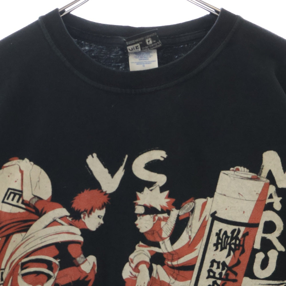 VINTAGE(ヴィンテージ) 00S VINATEGE NARUTO VS GAARA TEE ヴィンテージ ナルトVS我愛羅 2002年製 フロントプリントTシャツ 半袖クルーネックカットソー ブラック