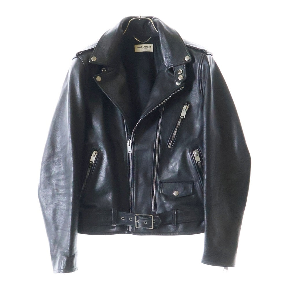 SAINT LAURENT PARIS(サンローランパリ) 13AW L17 クラシックモーターサイクル カウレザー ダブルライダースジャケット ブラック 330462 Y5CG1