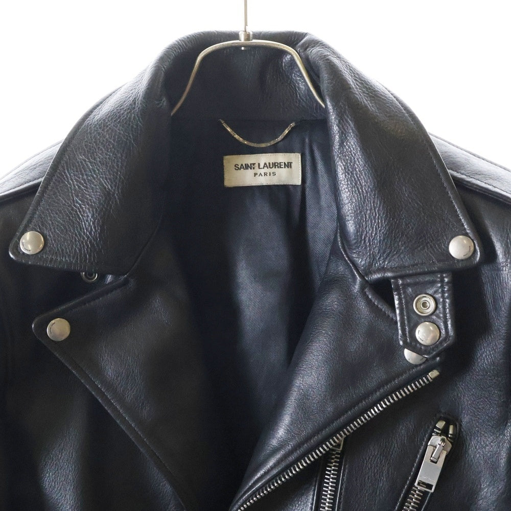 SAINT LAURENT PARIS(サンローランパリ) 13AW L17 クラシックモーターサイクル カウレザー ダブルライダースジャケット ブラック 330462 Y5CG1