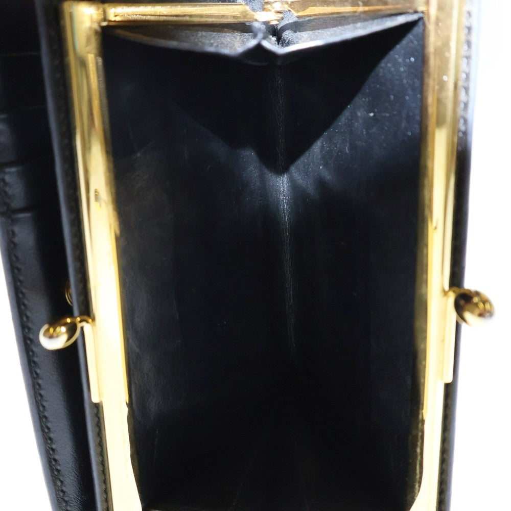 JIL SANDER(ジルサンダー) GOJI PURSE SM ゴジパース レザー コンパクト ウォレット 二つ折り がま口 財布 ブラック J07UI0015-P4840 001