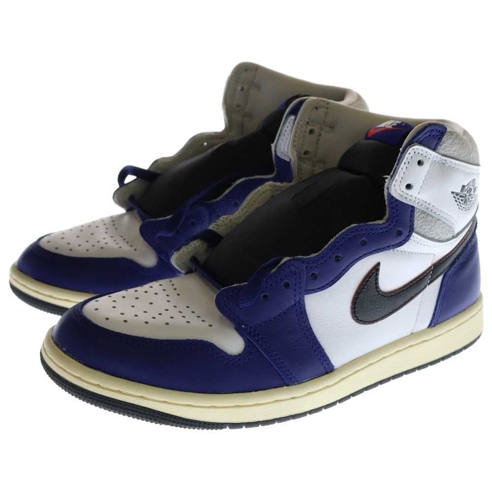 NIKE(ナイキ) AIR JORDAN 1 HIGH OG RARE AIR DEEP ROYAL BLUE エアジョーダン1 ハイ OG レア エア ディープロイヤルブルー ハイカットスニーカー US8.5/26.5cm DZ5485-100