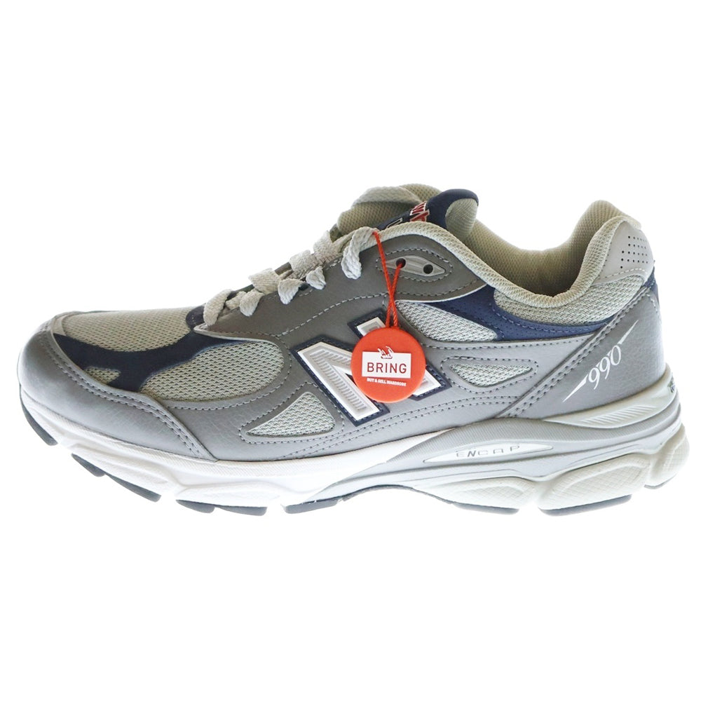 New Balance(ニューバランス) M990GJ3 990 V3 USA製 ローカットスニーカー グレー US9.5/27.5cm