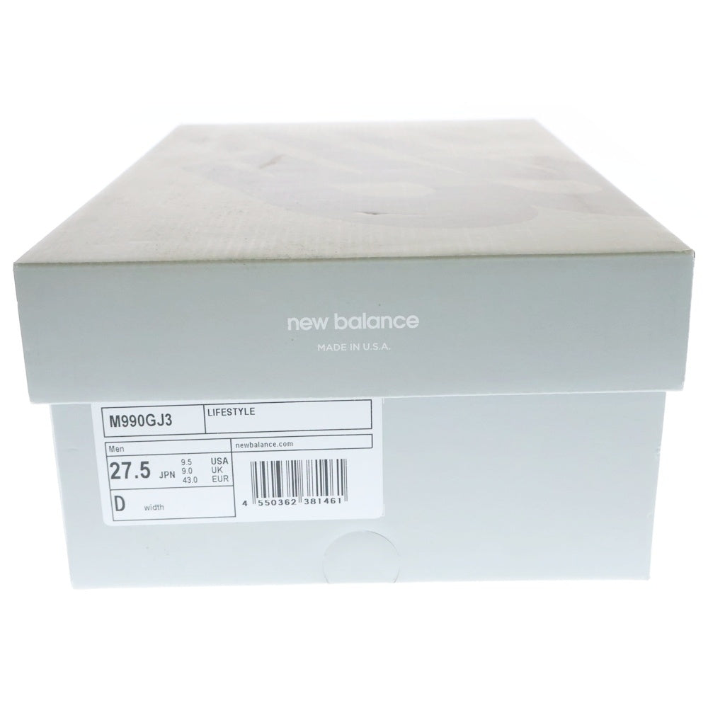 New Balance(ニューバランス) M990GJ3 990 V3 USA製 ローカットスニーカー グレー US9.5/27.5cm
