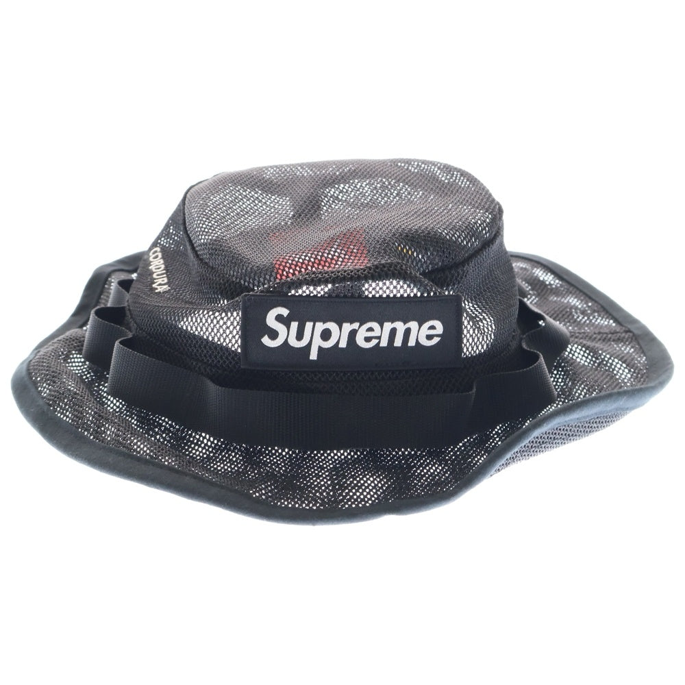 SUPREME(シュプリーム) 23SS Mesh Cordura Boonie コーデュラ メッシュブーニーハット ナイロン キャップ 帽子 ブラック